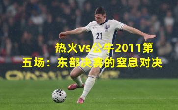 热火vs公牛2011第五场：东部决赛的窒息对决